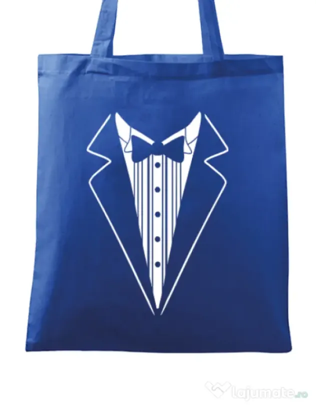 Sacosa personalizata Mire Tuxedo Albastru regal