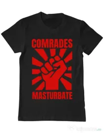 Tricou Burlaci ADLER Comrades masturbate Negru
