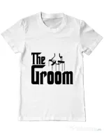 Tricou Mire ADLER The groom Alb