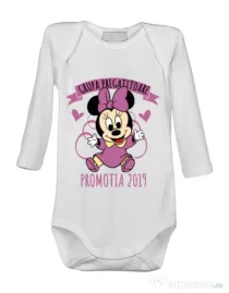 Baby body Absolvire Minnie Mouse Alb