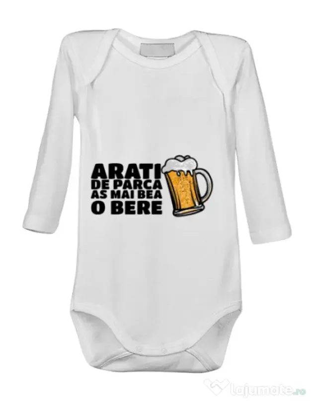 Baby body As mai bea o bere Alb