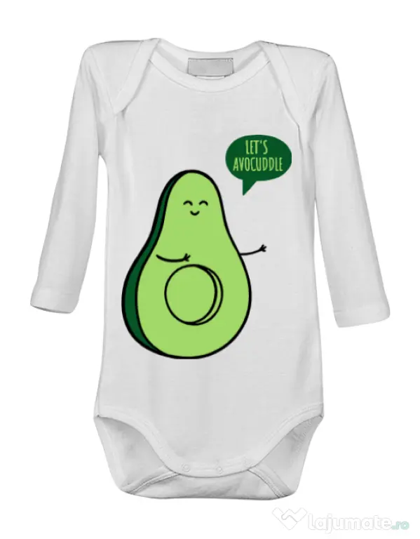 Baby body Avocuddle 1 Alb