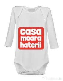 Baby body Casa moara haterii Alb