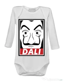 Baby body Dali mask Alb