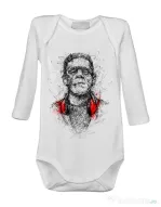 Baby body Frankenscratch Alb