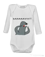 Baby body Funny seal Alb
