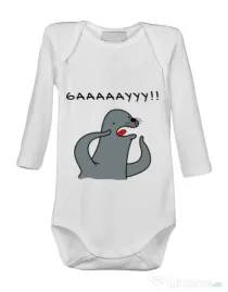 Baby body Funny seal Alb