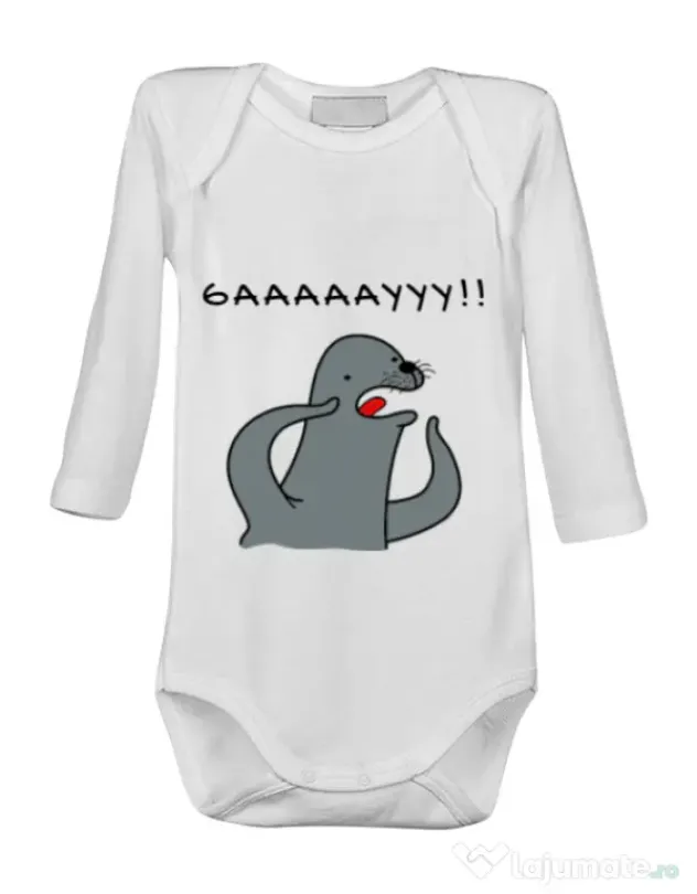 Baby body Funny seal Alb