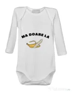 Baby body Ma doare Alb