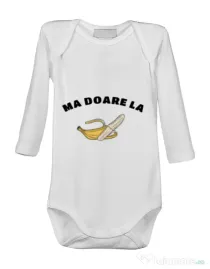 Baby body Ma doare Alb