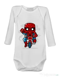 Baby body Spidey Minibike Alb