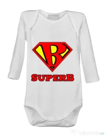 Baby body Superb Alb