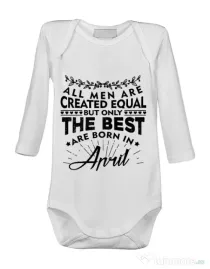 Baby body The best men are born in April Alb