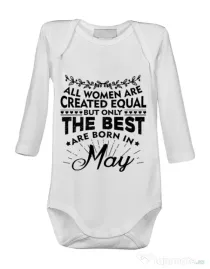 Baby body The best women are born in May Alb