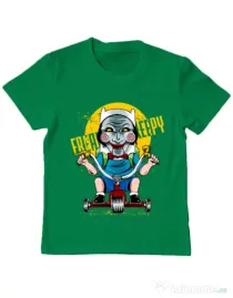 Tricou ADLER copil Real terror Verde mediu