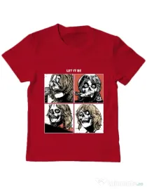 Tricou ADLER copil Let it be Rosu