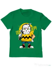 Tricou ADLER copil Bad boy Verde mediu
