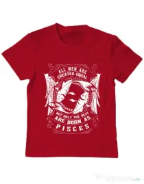 Tricou ADLER copil The best men are born as Pisces Rosu