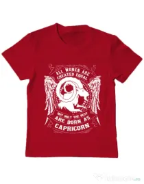 Tricou ADLER copil The best women are born as Capricorn Rosu