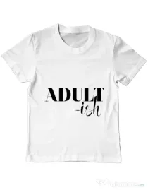 Tricou ADLER copil Adultish Alb