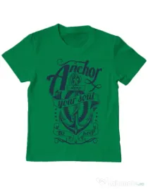 Tricou ADLER copil Anchor deep Verde mediu