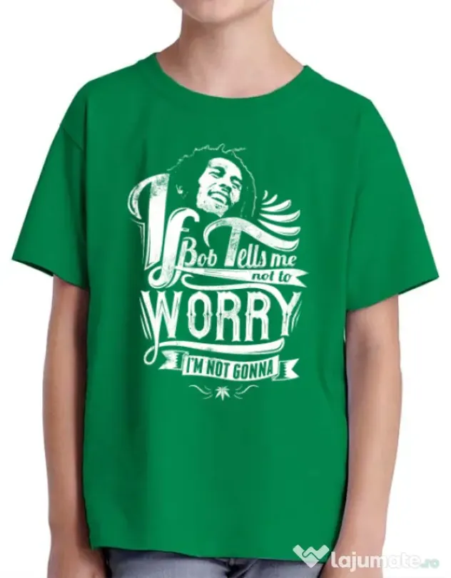Tricou ADLER copil Bob tells me Verde mediu