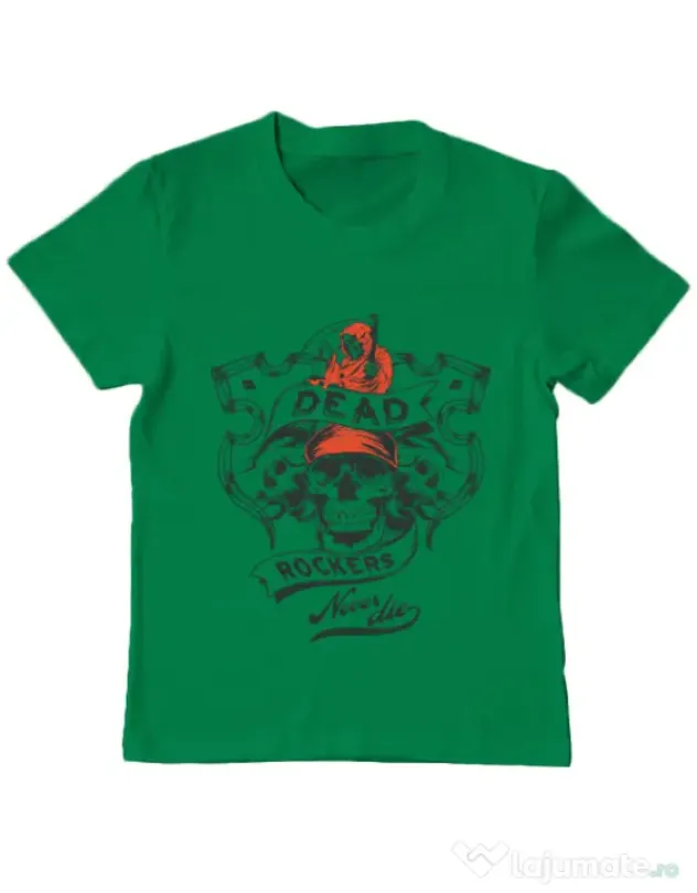 Tricou ADLER copil Dead rockers Verde mediu