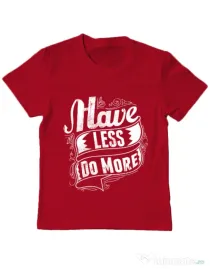 Tricou ADLER copil Have less do more Rosu