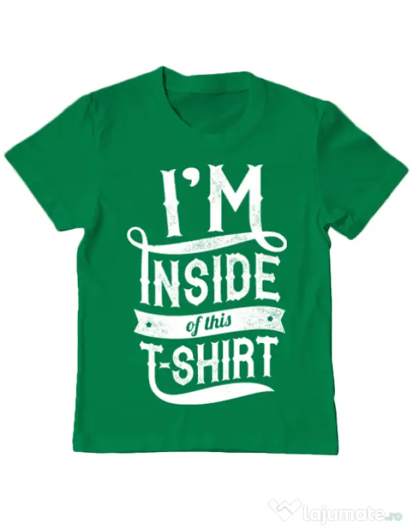 Tricou ADLER copil Inside my tshirt Verde mediu