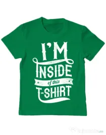 Tricou ADLER copil Inside my tshirt Verde mediu