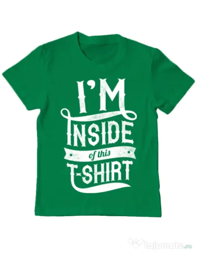 Tricou ADLER copil Inside my tshirt Verde mediu