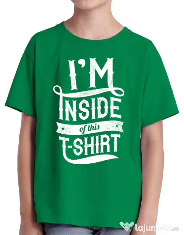 Tricou ADLER copil Inside my tshirt Verde mediu