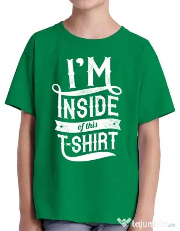 Tricou ADLER copil Inside my tshirt Verde mediu