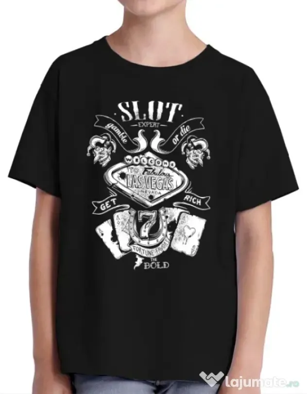 Tricou ADLER copil Las vegas Negru
