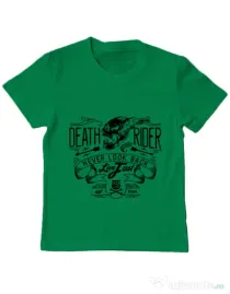 Tricou ADLER copil Never look back Verde mediu