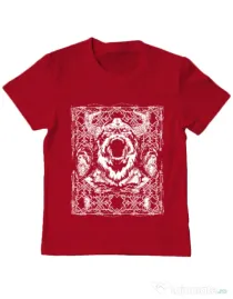 Tricou ADLER copil Viking rage Rosu