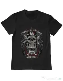 Tricou ADLER copil Broken Bones Empire Negru