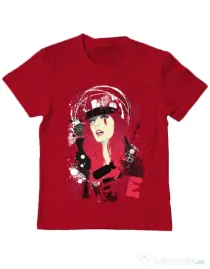 Tricou ADLER copil Raining fire Rosu