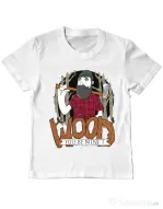 Tricou ADLER copil Wood you be mine Alb
