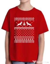 Tricou ADLER copil Ugly sweater Rosu