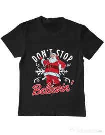 Tricou ADLER copil Dont stop believin Negru