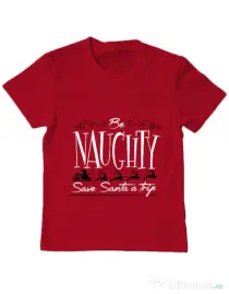 Tricou ADLER copil Be naughty Rosu