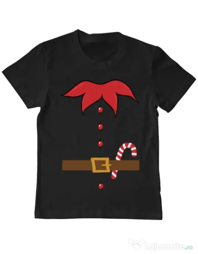 Tricou ADLER copil Elf Negru