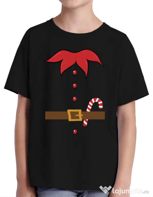 Tricou ADLER copil Elf Negru