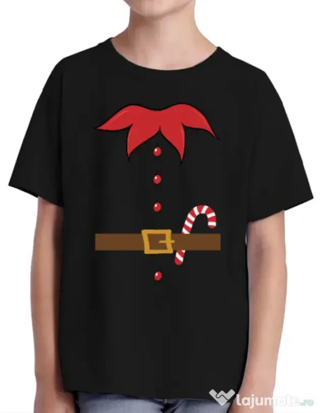 Tricou ADLER copil Elf Negru