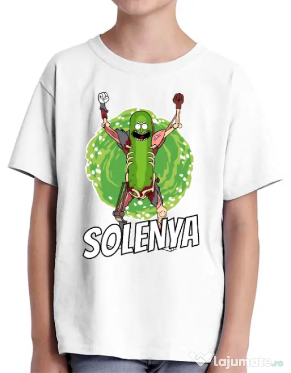Tricou ADLER copil Solenya Alb