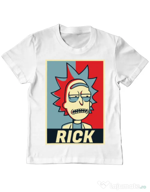 Tricou ADLER copil Rick Alb