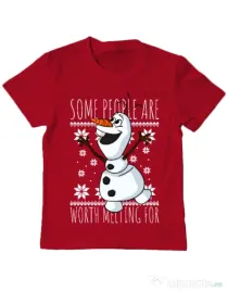 Tricou ADLER copil Worth melting for Rosu