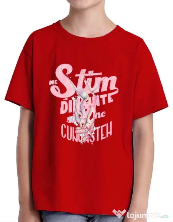 Tricou ADLER copil Ne stim I Rosu