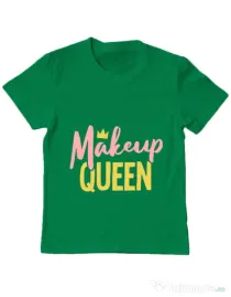 Tricou ADLER copil Makeup queen Verde mediu